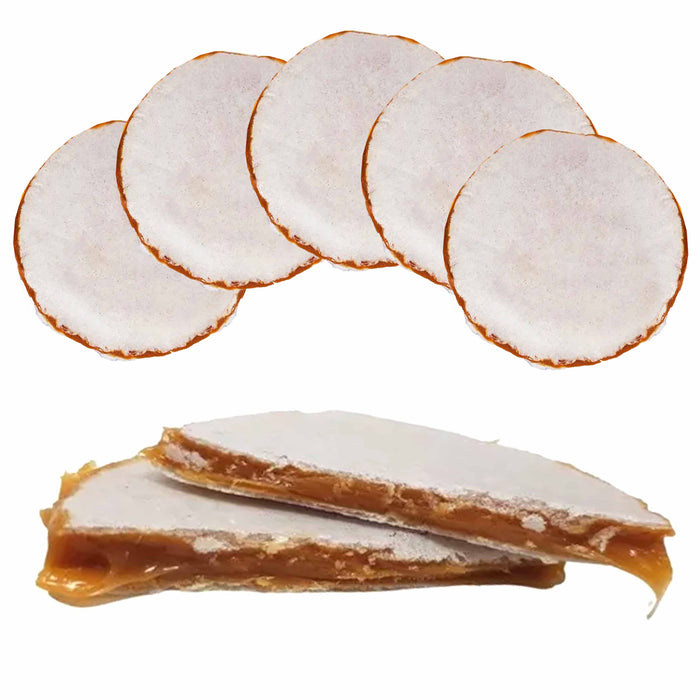 5 Pc Obleas Con Cajeta De Leche Mexican Candy Milk Caramel Wafer Caramelo Treat