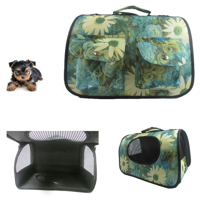Portable Pet Carrier Dog Cat Tote Crate House Kennel Cage Travel Bag Purse Light