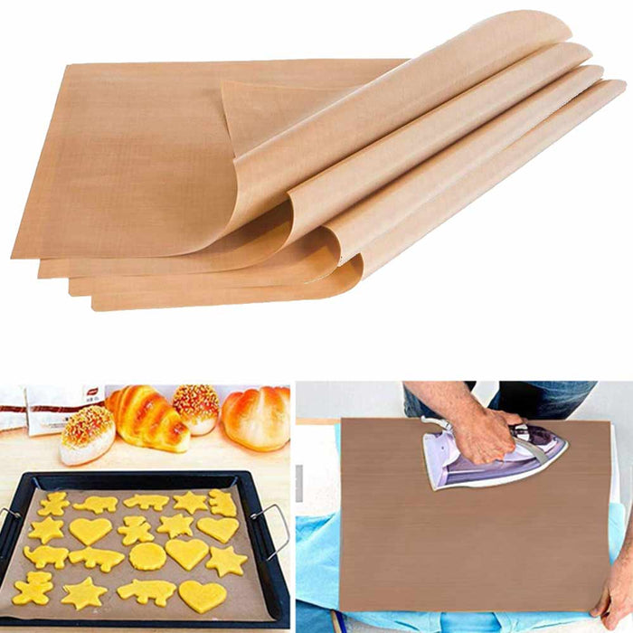4 Pc Sheet Heat Press Oven Transfer PTFE Coated Non Stick 16" x 20" 5mil