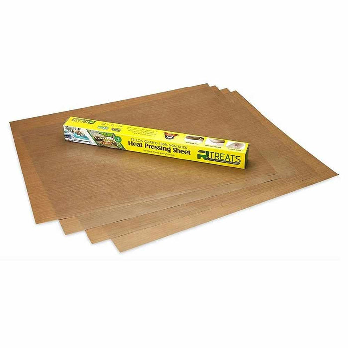 4 Pc Sheet Heat Press Oven Transfer PTFE Coated Non Stick 16" x 20" 5mil