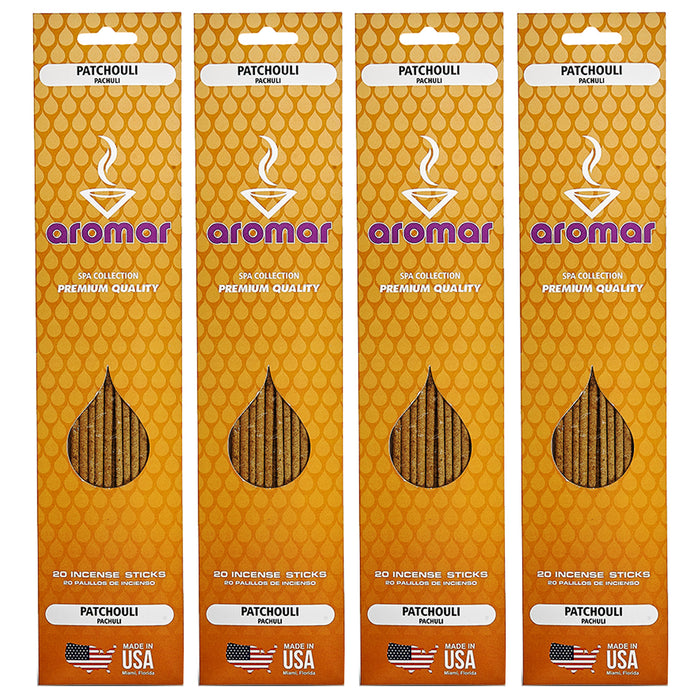 80 X Patchouli Scent Incense Sticks Premium Hand Dipped Burning Aroma Fragrance