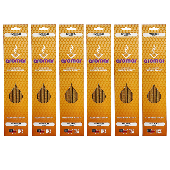 120 X Incense Sticks Patchouli Scent Hand Dipped Burning Strong Fragrance Aroma