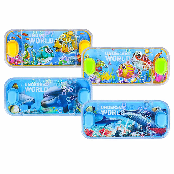 2 Pc Handheld Water Games Undersea World Ocean Theme Ring Toss Children Kid Toy