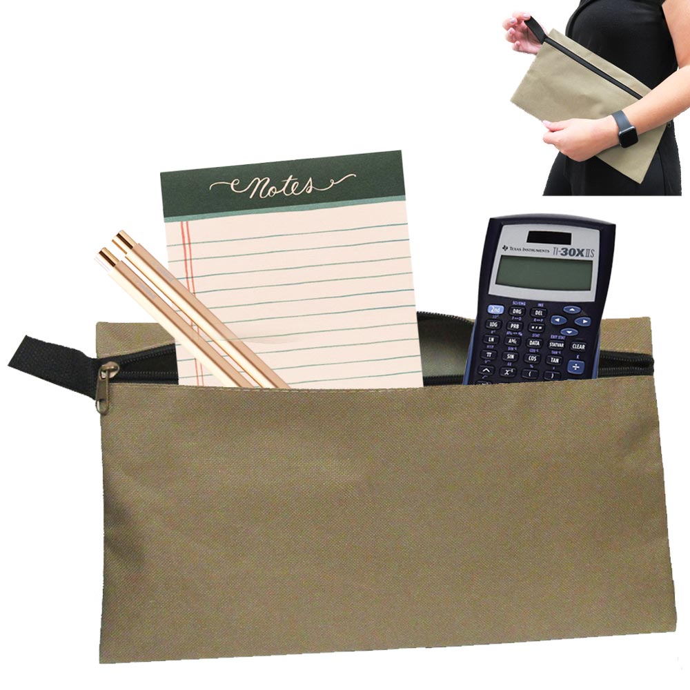 Zipper Pouch File Storage Bag Document Pouch Multipurpose Travel Tote ...