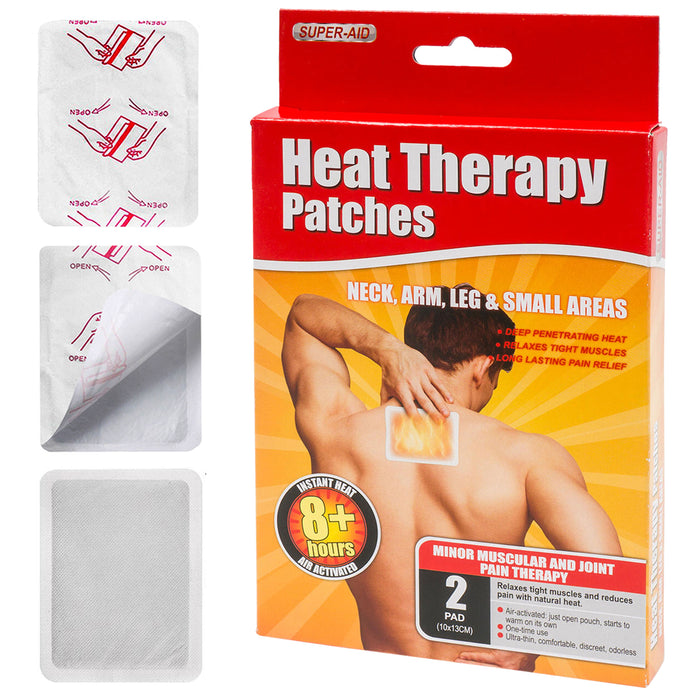 4 Pc Large Heat Pads Back Shoulder Patches Warm Neck Muscle Joint Pain Relief