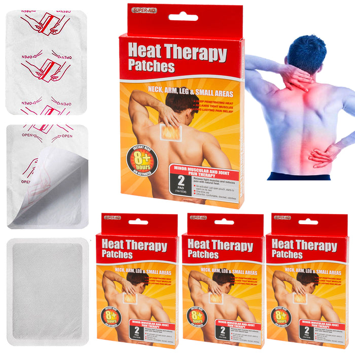8 Pc Heat Pads Back Shoulder Patches Warm Leg Neck Muscle Joint Ache Pain Relief
