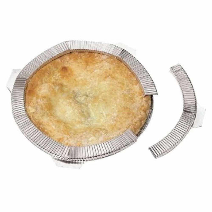 2 Packs Aluminum Pie Pizza Crust Shield Non Stick Baking Fit 8" to 10" Reusable