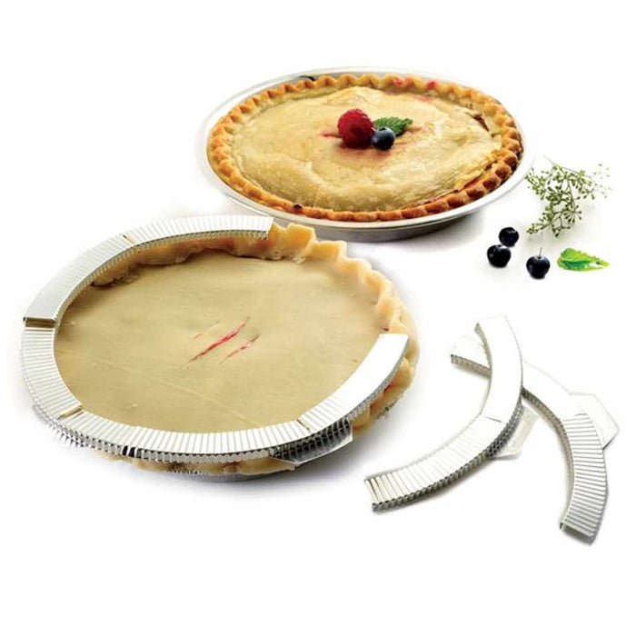 5 Pc Aluminum Baking Pie Crust Shield Reusable Fits 10" Pan Frozen Round Pizza