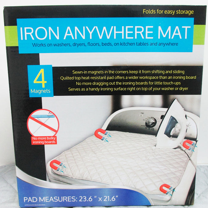 Iron Anywhere Ironing Mat Portable Foldable Magnetic Corner Cover Dorm —  AllTopBargains