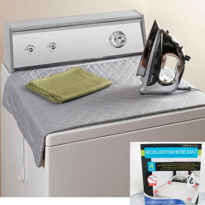 Iron Anywhere Ironing Mat Portable Foldable Magnetic Corner Cover Dorm —  AllTopBargains