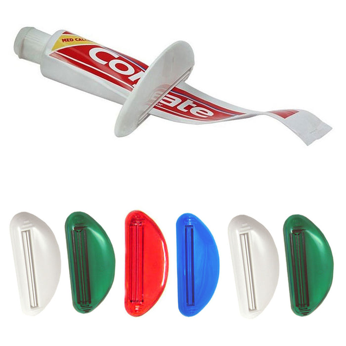 6 Toothpaste Squeezer Tube Dispenser Plastic Rolling Holder Bathroom Hand Creams