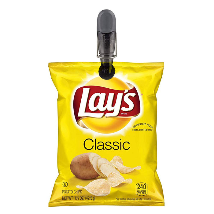 Chip Clips, Bag Clips, 6 Pack Black Magnetic Clips, Chip Clips Bag Clips  Food Clips, Bag Clips for Food, Clips for Food Packages, Magnet Clips, Chip
