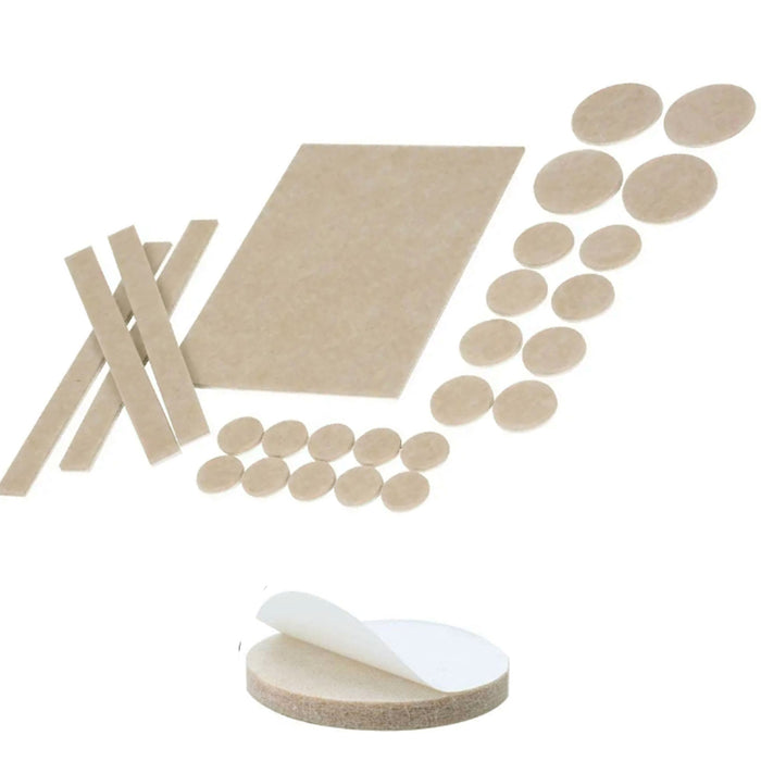 152 Pc Assorted Felt Pads Self Adhesive Grip Furniture Floor Protector Anti Slip