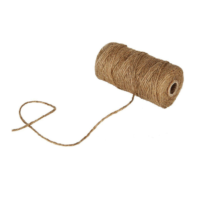 3 Rolls 70g Hemp Jute Twine String Brown Natural Cord Rope Burlap Craft Gift DIY