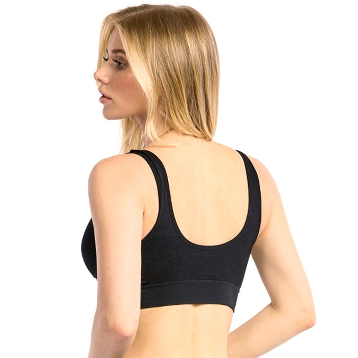 12 Women's Sports Bra Seamless Comfort Wire Free Yoga Fitness Stretch One Size