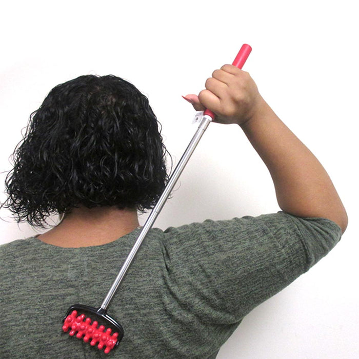 1 Telescopic Back Roller Scratcher Extended Massager Muscle Relief Compact New