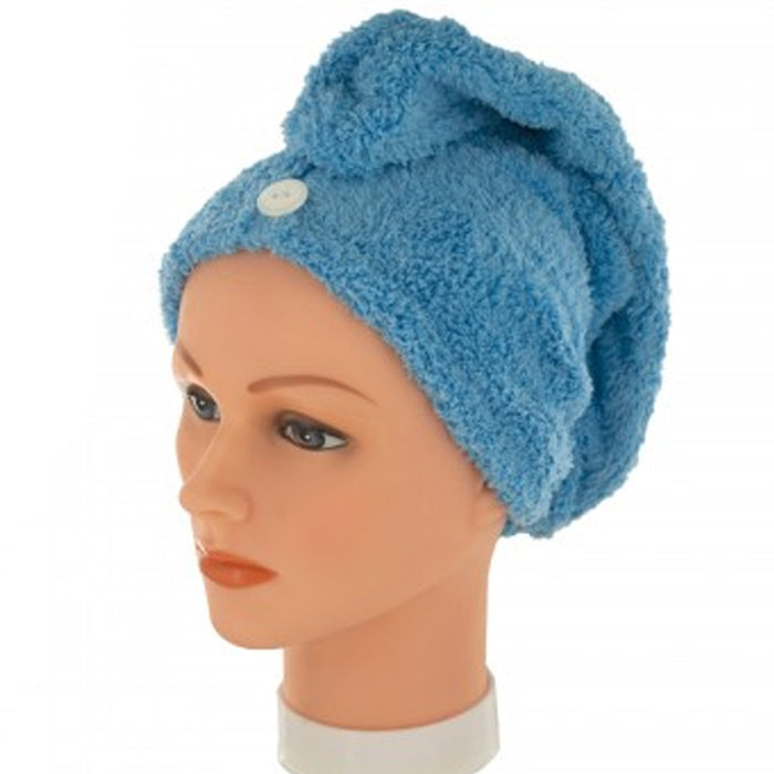 2 Turban Wrap Hair Drying Towel Bath Spa Head Cap Turbie Dryer Twist Dry Shower