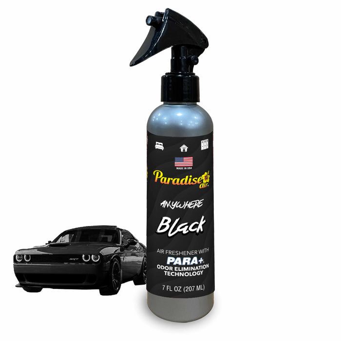 1 Pc Paradise Air Freshener Spray Odor Eliminator Aroma Fragrance Scent Black