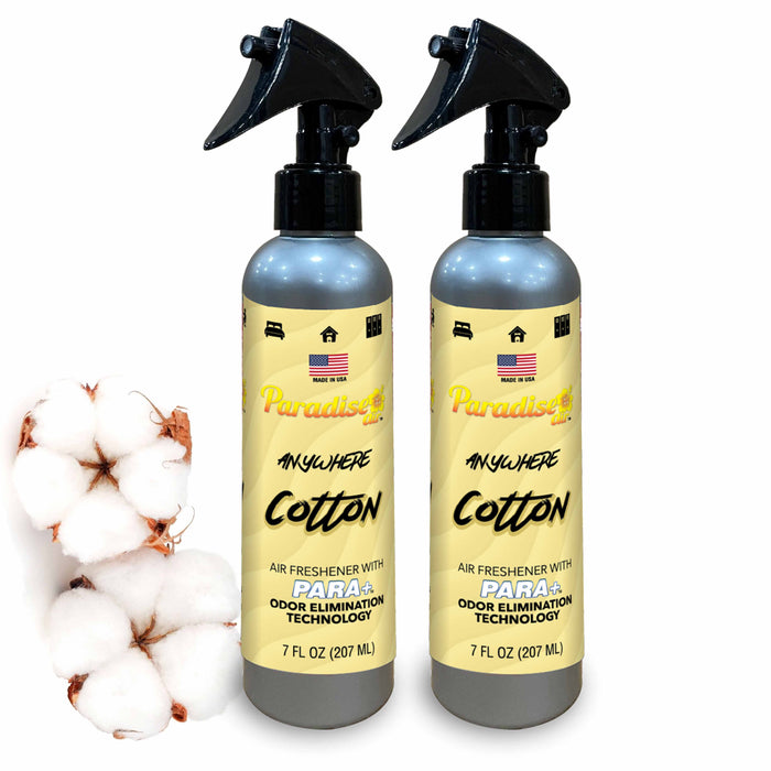 2 Pc Paradise Air Freshener Spray Odor Eliminator Aroma Fragrance Scent Cotton