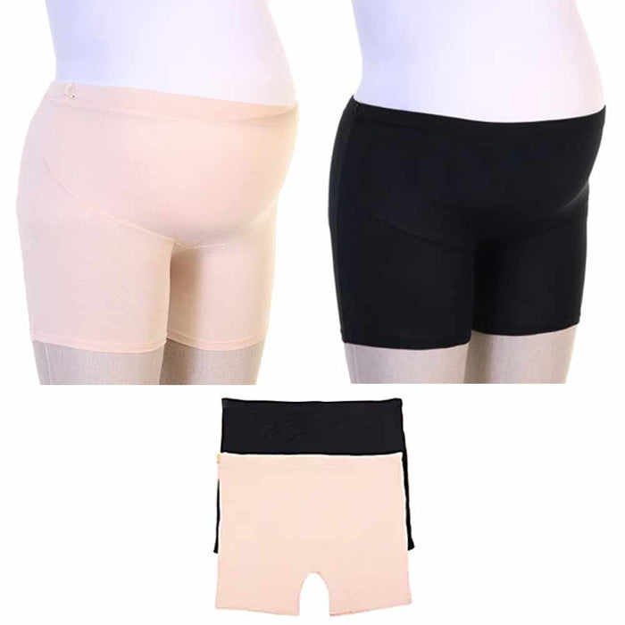 2 Pc Maternity Shorts Modal Panties Over Bump Underwear Pregnancy Tummy S/M