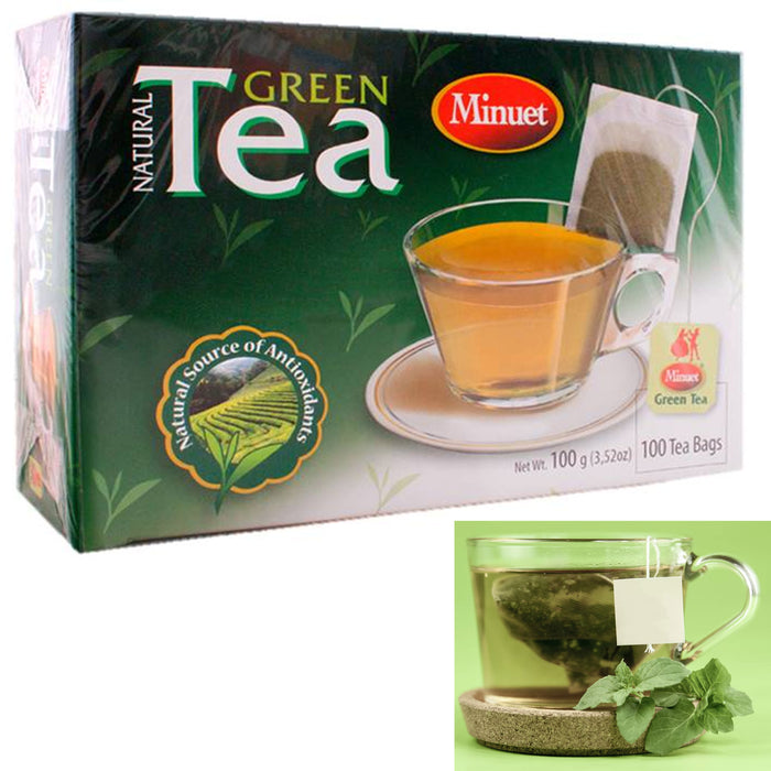 200 Ct Natural Green Tea Bags 100% Pure Diet Weight Loss Fat Burner Drink Health