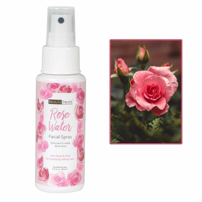 Face Toner Rose Water Mist Facial Spray Aloe Vera Natural Skin Care 80ml 2.81 Oz