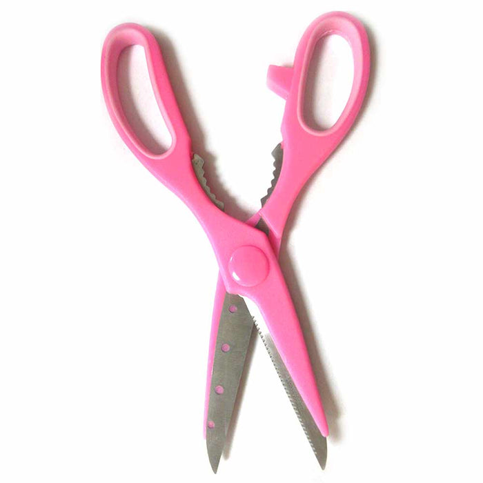 Kitchen Scissor Heavy Duty Meat Multipurpose Stainless Steel Food Shears Pink
