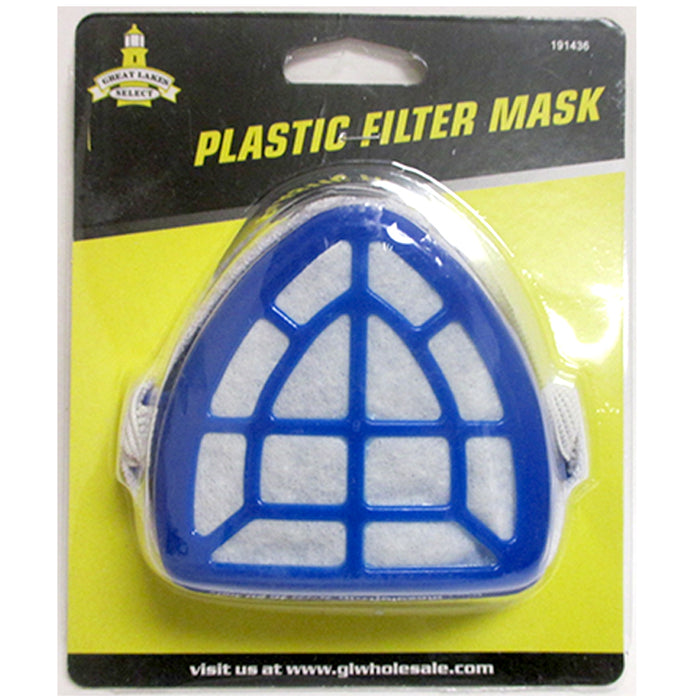 2 Pc Painter Plastic Filter Mask Respirator Gas Safety Chemical Anti Dust Pollen