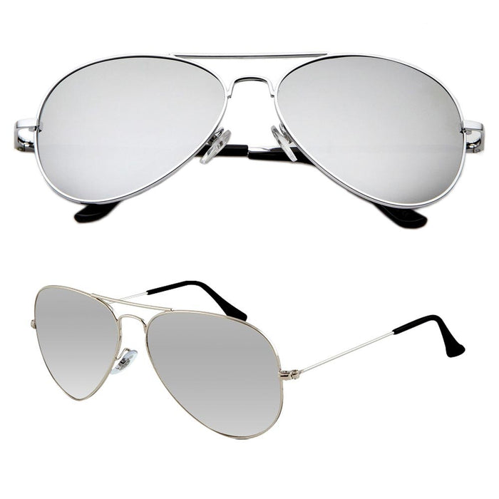 2 Pack Sunglasses Lens Metal Retro Shade Vintage Pilot Fashion Woman Men