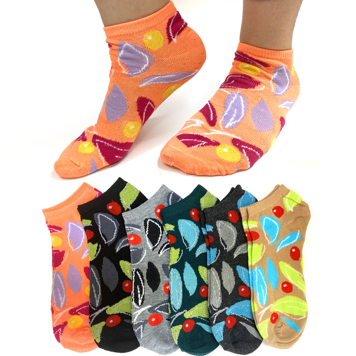 Lot 12 Pairs Women's Neon Ankle Socks Ladies Girls Candy Color Cotton Size 9-11