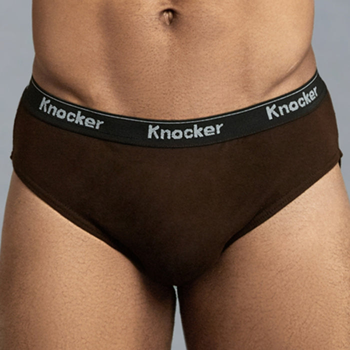 3 Pc Mens Knocker Bikini Briefs Sexy Underwear Solid 100% Cotton Size XL 40-42
