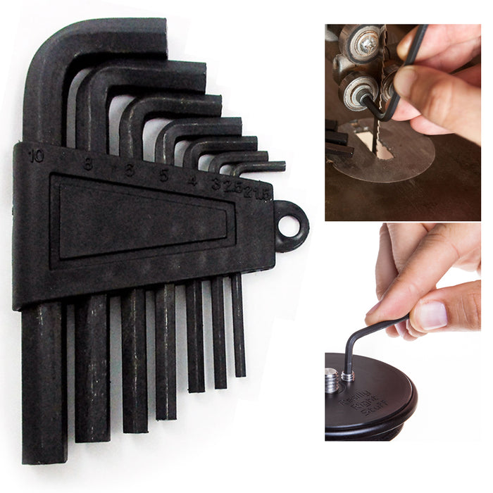 7 Pc Heavy Duty Jumbo Hex Key Wrench Set Metric L Shape Allen Driver Hand Tools