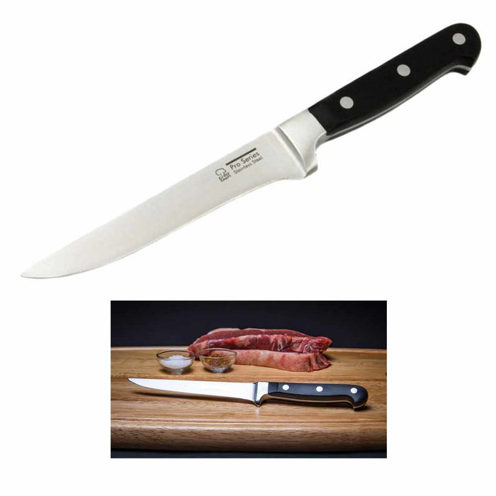 1 Precision Boning Knife 6" Pro Premium Stainless Steel Sharp Blade Meat Cutting