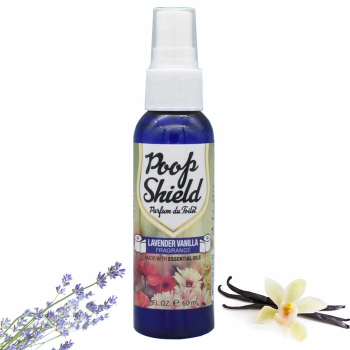 3 Pc Lavender Vanilla Toilet Air Freshener Poop Spray Bathroom Odor Removal 2oz