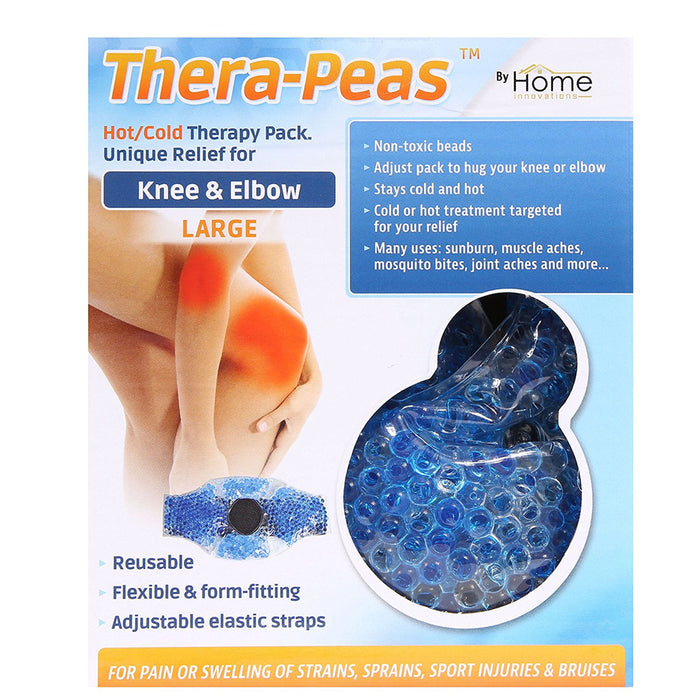 1 Hot Cold Therapy Pack Pain Relief Knee Elbow Reusable Gel Beads Wrap Muscle