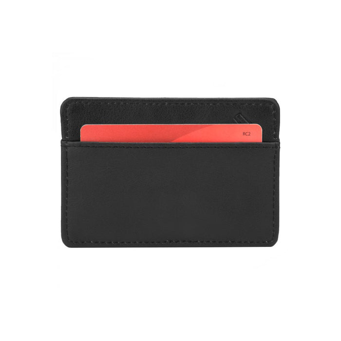 Travelon Safe ID Leather Card Sleeve Slim RFID Blocking Black Wallet Credit Card