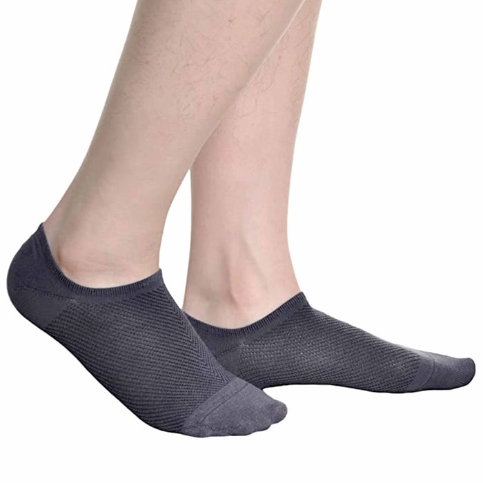 6 Pairs Men Women No Show Socks Non Slip Low Cut Invisible Cotton Assorted 10-13