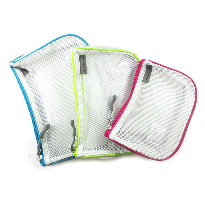3 Pcs Travel Wash Bag Clear PVC Cosmetic Makeup Toiletry Holder Pouch Set Kit