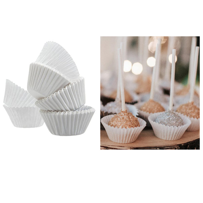450 Mini Paper Baking Cups Cupcake Liners Cake Candy Cookie Muffin Bite Size New