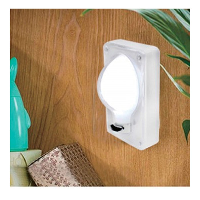 2 COB LED Bulb Switch Light Countertop Display Stick On Battery Power Mount Lamp