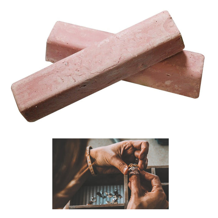 2 Pink Polishing Compound Jewelers Rouge Buffing Jewelry Polish Metal Luster