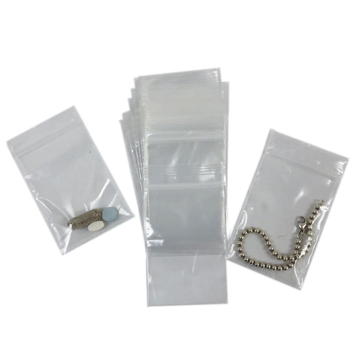 2000 Reclosable Zipper Bags Clear 2"X 3" Small Top Sealing Plastic Poly Baggies