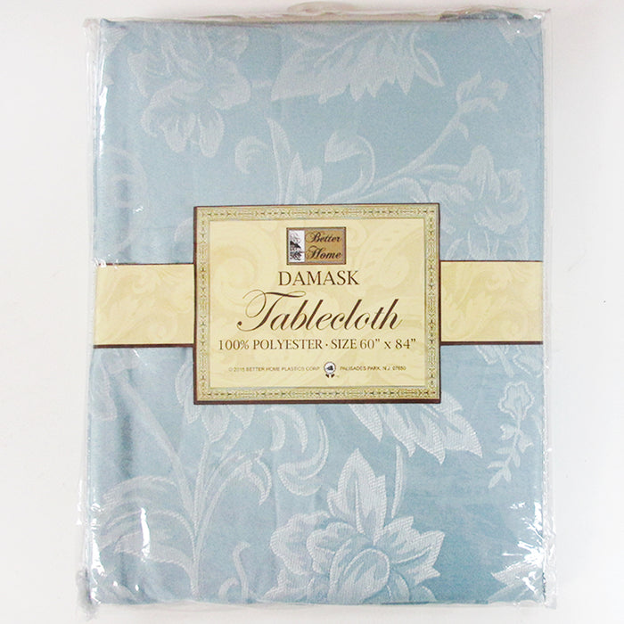 1 Damask Tablecloth 60" X 84" Rectangle Polyester Easy Care Colors Dining Room