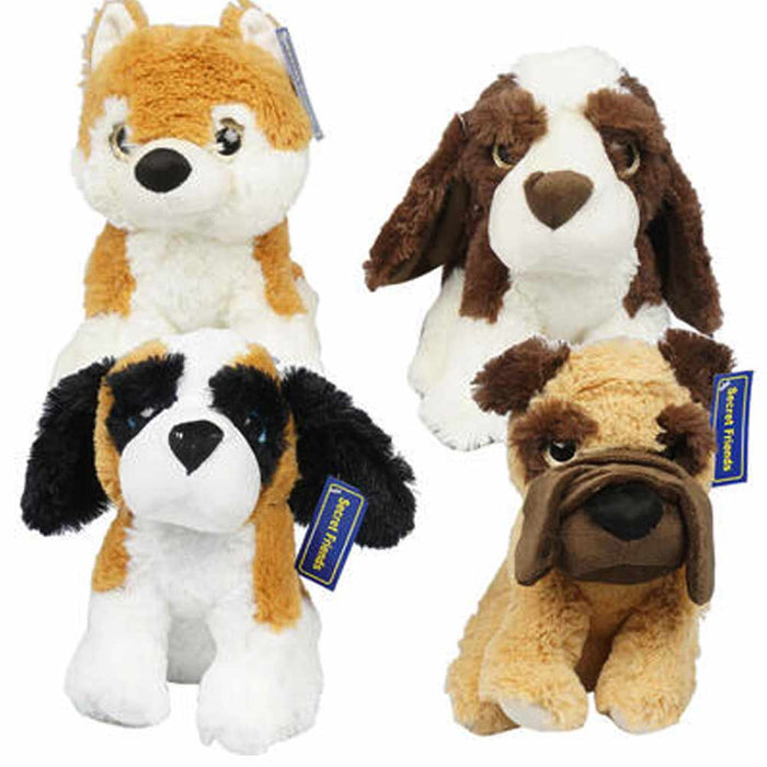 1 Soft Plush Puppies 12" Stuffed Animal Puppy Cozy Bedtime Toy Cute Kids Gift