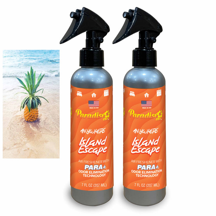 2 Pc Paradise Air Freshener Spray Odor Eliminator Fragrance Scent Island Escape