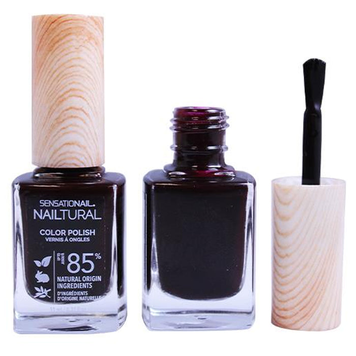 2 Pc Natural Nail Polish Dark Purple Plum Vegan Cruelty Free Manicure Pedicure
