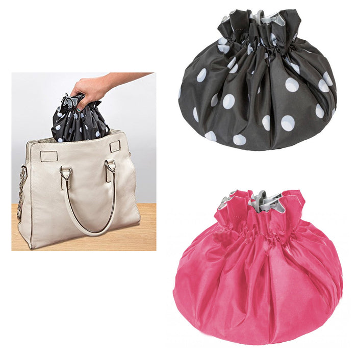 2 X Makeup Cinch Tote Bag Organizer Cosmetic Travel Beauty Pouch Toiletry Case