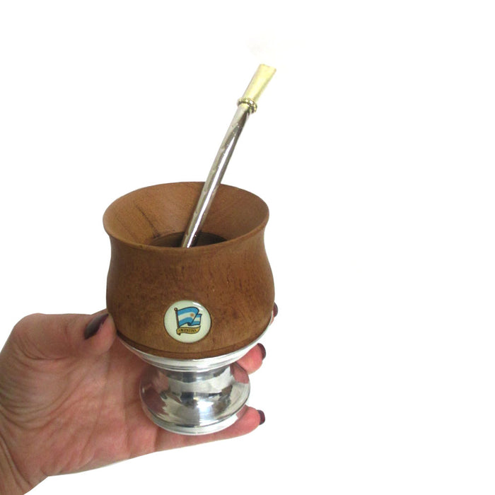 New Argentina Mate Gourd Yerba Tea With Straw Bombilla Set Detox Drink Kit 8426