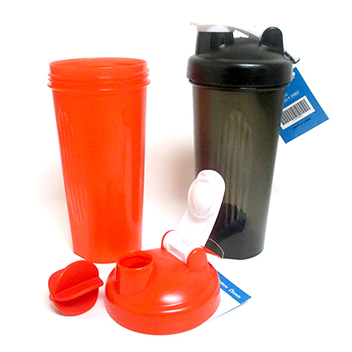 2 Pc Sports Bottles Water Drinking 20 Oz Plastic Canister Hiking Outdoor Wide