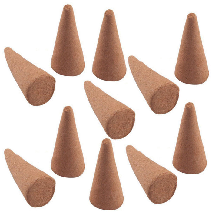 80 Ct Genuine Hem Precious Chandan Incense Cones Natural Sandalwood Aroma Scent